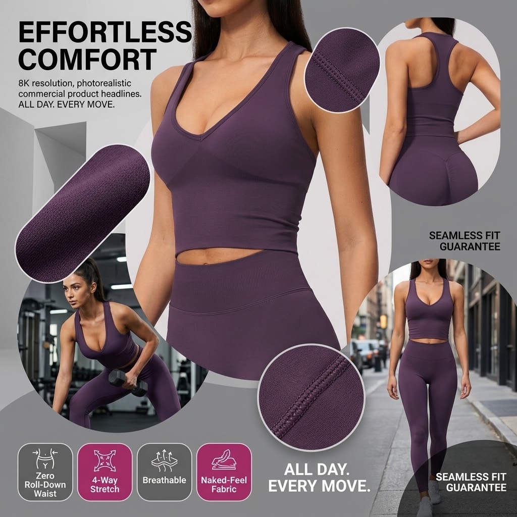 Seamless Ribbed Workout Tank Top - デザイナーズシームレスヨガクロップトップ レディース ラグジュアリーリブVネックスポーツベスト プレミアムワークアウトブラタンクトップ 通気性 ジム