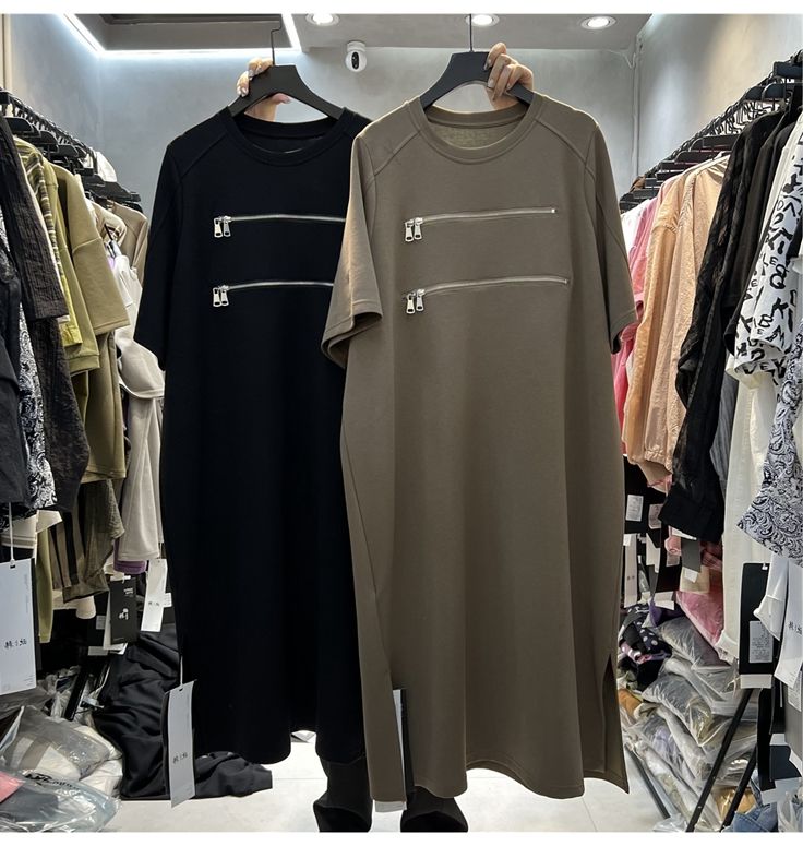 Korean Style A Line Shirt Dress - プラスサイズの女性のルーズ半袖 T シャツドレス夏痩身ハイウエスト A ライン韓国スタイルカジュアルファッション作業服
