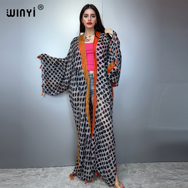 WINYI 夏の服装 着物 アメリカ ボホプリント ビーチカ - Boho Summer Beach Maxi Dress のレビューと価格