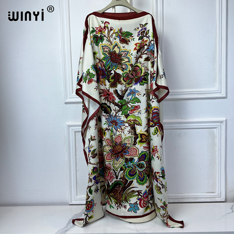WINYI高品質アフリカ服フリーサイズ女性ファッションボホプ - Boho Summer Beach Maxi Dress のレビューと価格