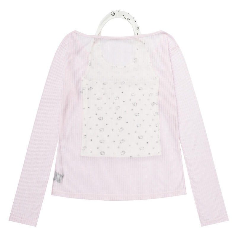 タンクトップ ホルターネック 長袖 Tシャツ ハローキティ  - Blouses のレビューと価格