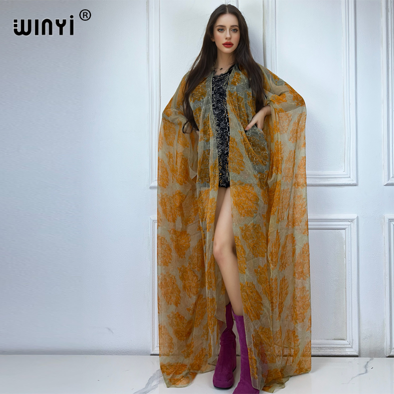 Winyi-自由奔放に生きるプリントのビーチドレス,セクシー - Boho Summer Beach Maxi Dress のレビューと価格