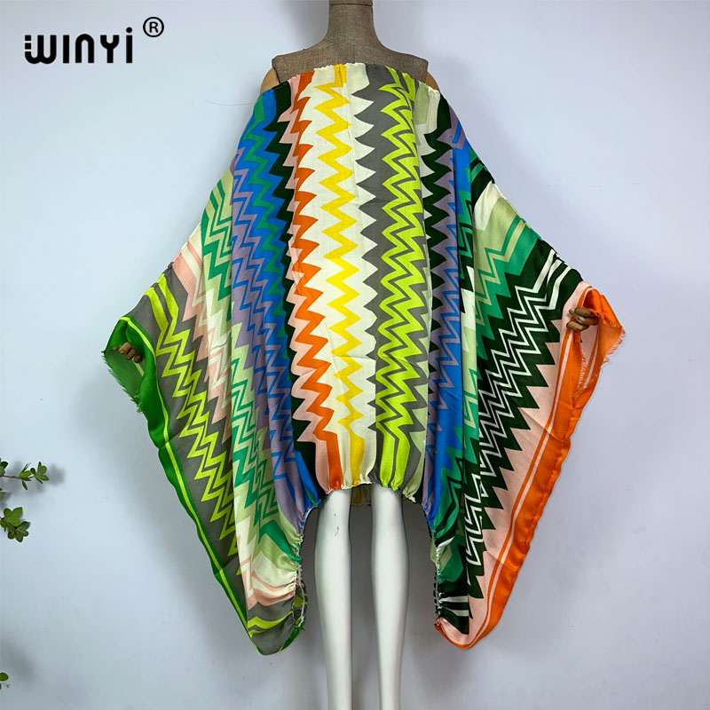 WINYI レディースセクシーワンネックマキシドレス 夏用ボ - Boho Summer Beach Maxi Dress のレビューと価格