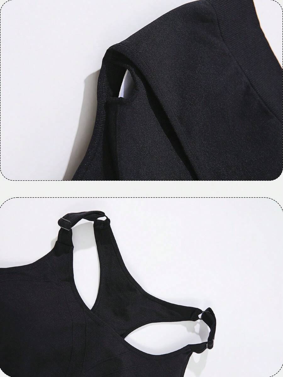 1枚入り ブラック スポーツ ソリッド バックレス クロップ - Seamless Ribbed Workout Tank Top のレビューと価格