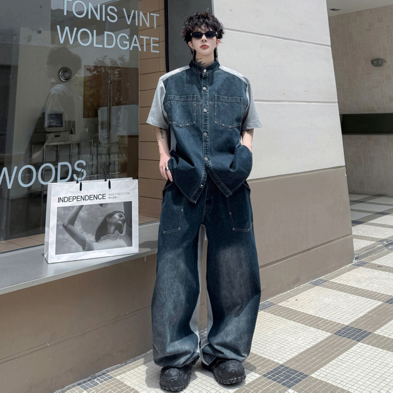 WVGA 2026 夏新作 メンズ スタンドカラー カラーブ - Jeans のレビューと価格